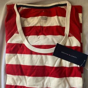 Tommy Hilfiger Striped Red and White Longsleeve